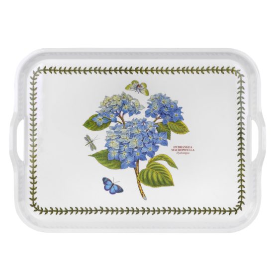 Portmeirion Home & Gifts BG Handled Serving Tray-Hydrangea