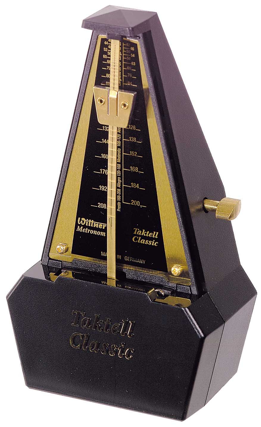 Wittner Metronome Taktell Classic Series 829, Plastic casing, Without bell, Black/gold plated, Mechanically wound - Image 2