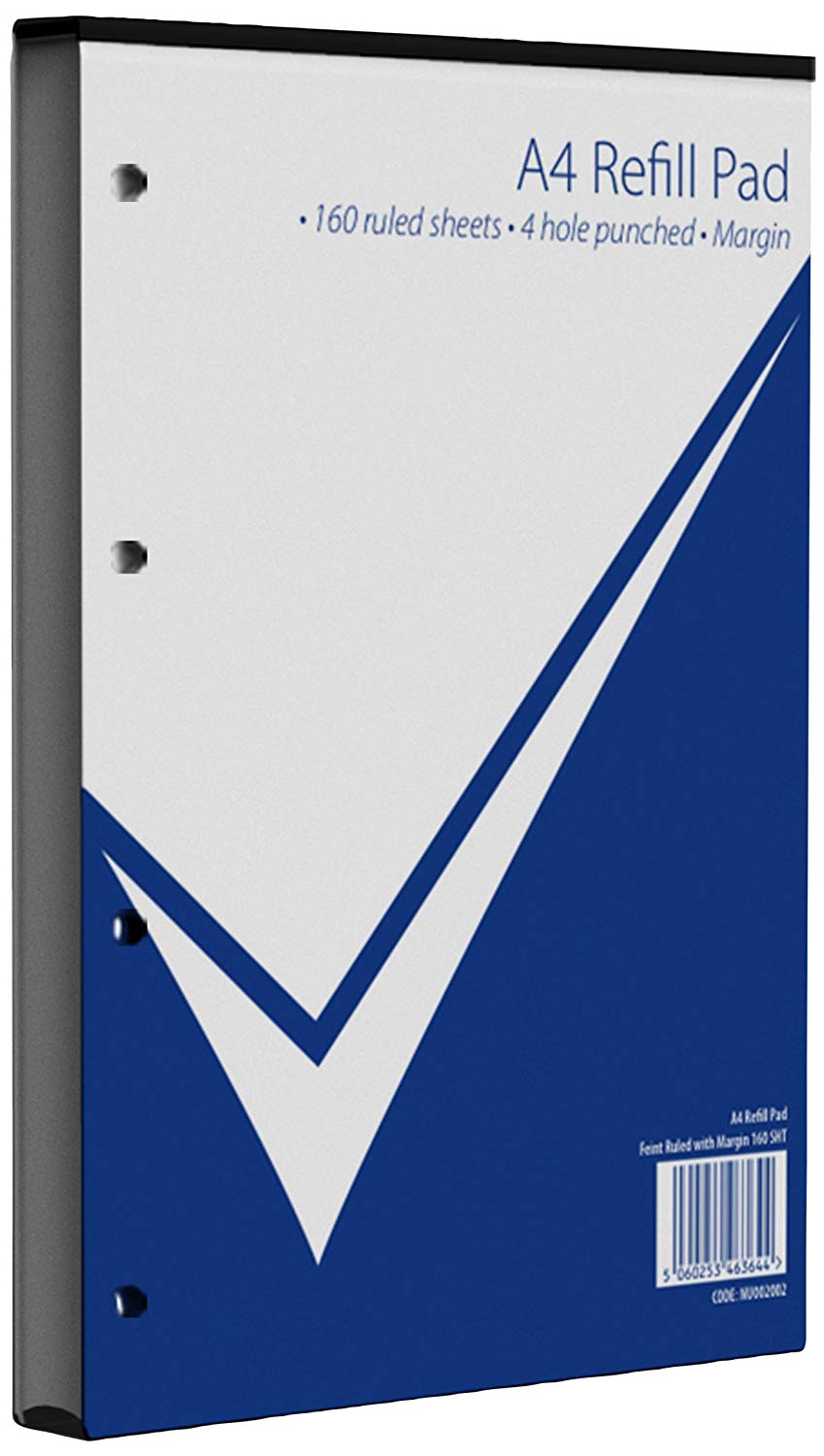 Nu Notebooks - Office Range - A4 Refill Pad - A4 Notebook - Stationery Notebooks - Writing Pad - 160 Pages, White