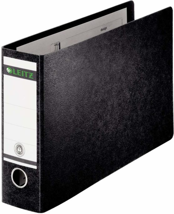 Leitz 211524 77 mm A3 Oblong Lever Arch File - Black (Pack of 2)