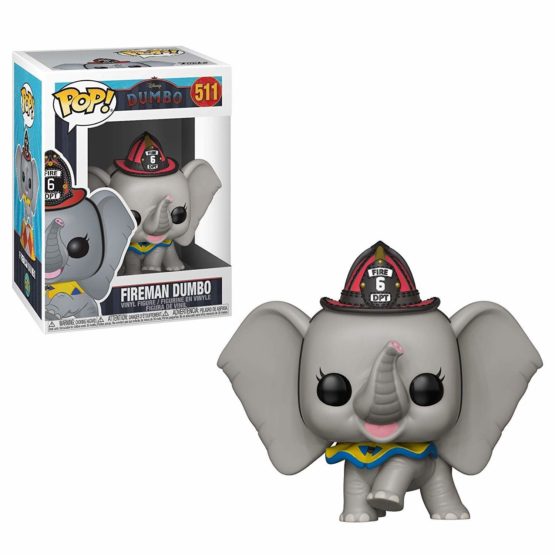 Funko 34216 Pop Disney (Live Action) -Fireman Dumbo Collectible Figure, Multi