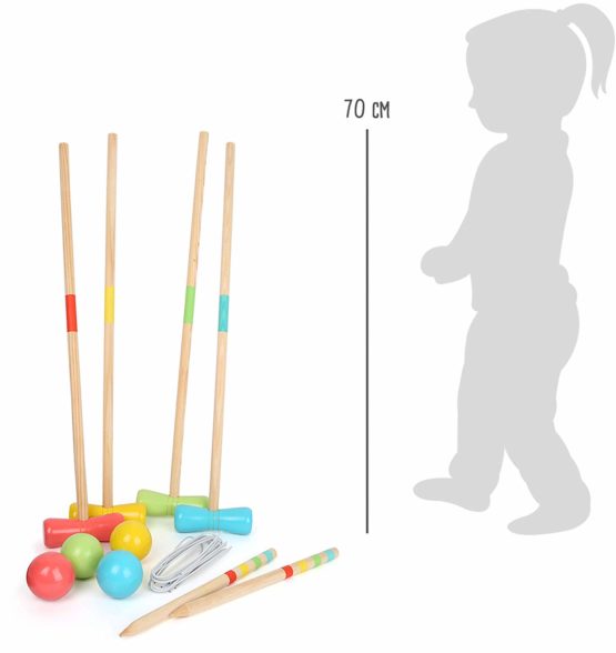 Small Foot 12033 Krocket Active aus Holz, FSC 100%-Zertifiziert, Klassiker den Garten, für Jede Altersgruppe ab 3 Toy, Multicoloured - Image 3