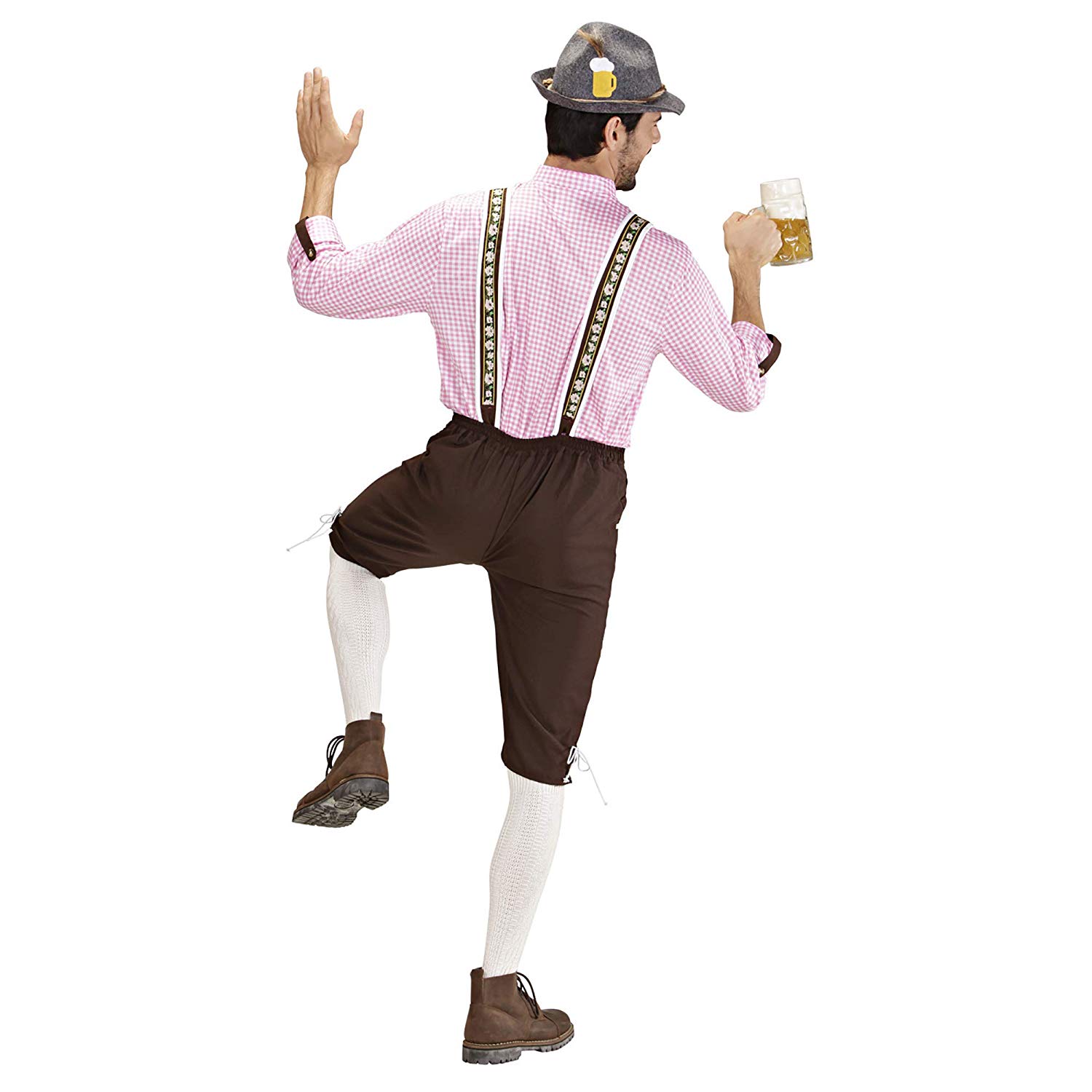 Mens Heavy Fabric Bavarian Man Costume Large UK 42/44" for TV Cartoon & Film Fancy Dress, Multicoloured - Image 2