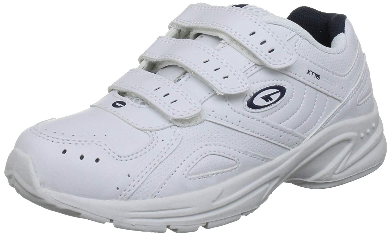 Hi-Tec Unisex Kids XT115 Ez Fitness Shoes - White (White/Navy 011), 13 Child UK (32 EU), White White Navy 011, 13 UK