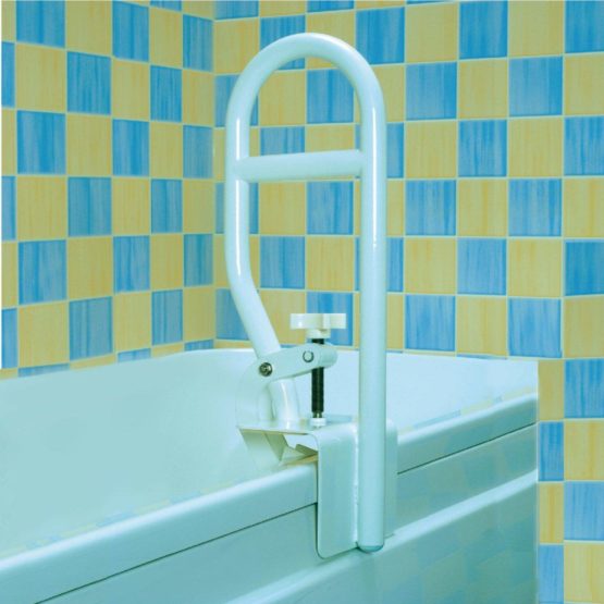 Homecraft Steel Grab Bar, Safety Rail and Mobility Aid for Bathroom and Shower, Elderly, Handicapped and Disabled User Support, Indoor and Outdoor Attachment