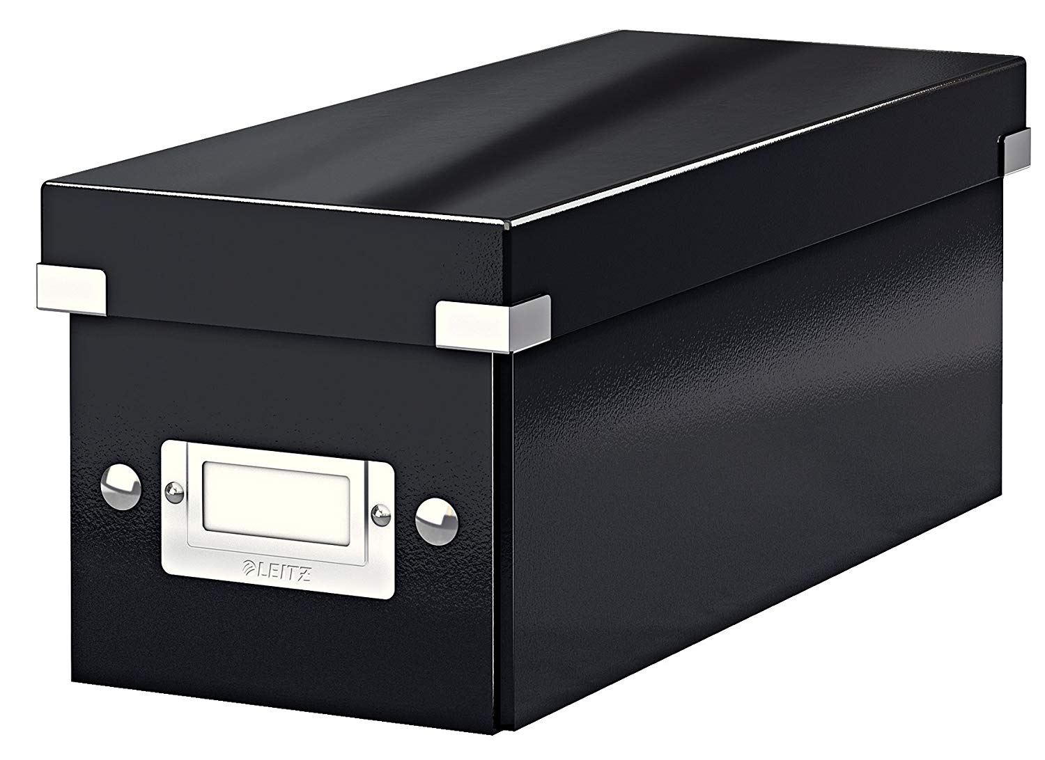 Leitz Collapsible Storage Box, Black, Click and Store Range, 60410095, CD/Media Box