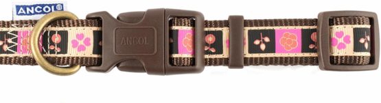 Ancol Indulgence Chocolate Squares Adjustable Collar, 45 - 70 cm Length