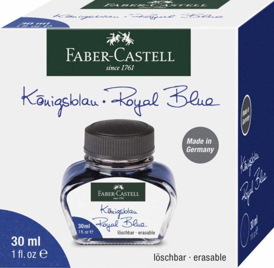 Faber-Castell 149839 Ink Bottle Washable 30 ml Royal Blue