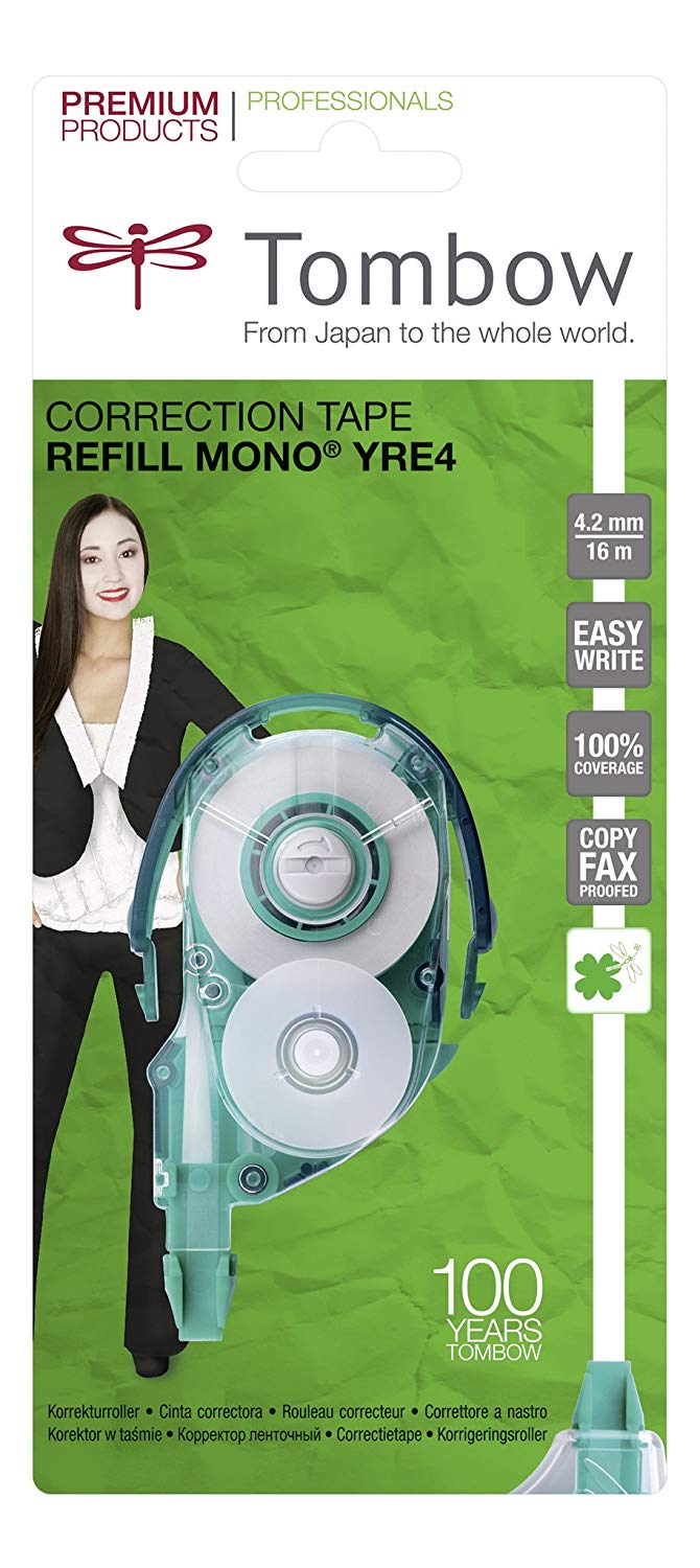 Tombow 308298 Correction Tape Refill 4mm Ref CT-YRE4, Bandbreite 4,2 mm - Image 2