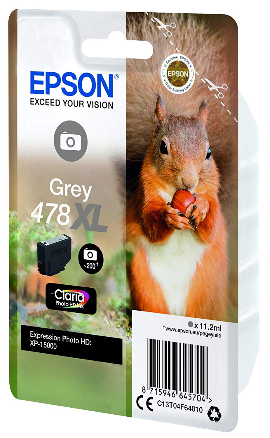Epson C13T04F64020 X-Large Inkjet Cartridge - Grey, Standard - Image 4