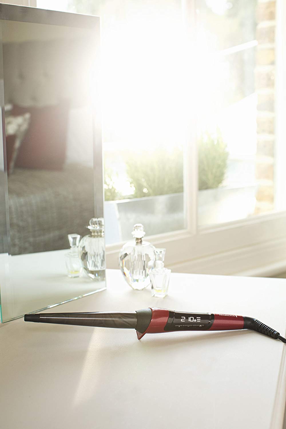 Remington Curling Iron From Silk Curling Wand CI 96W1,,, Pack of1, Red, 25 mm x 13 mm - Image 4