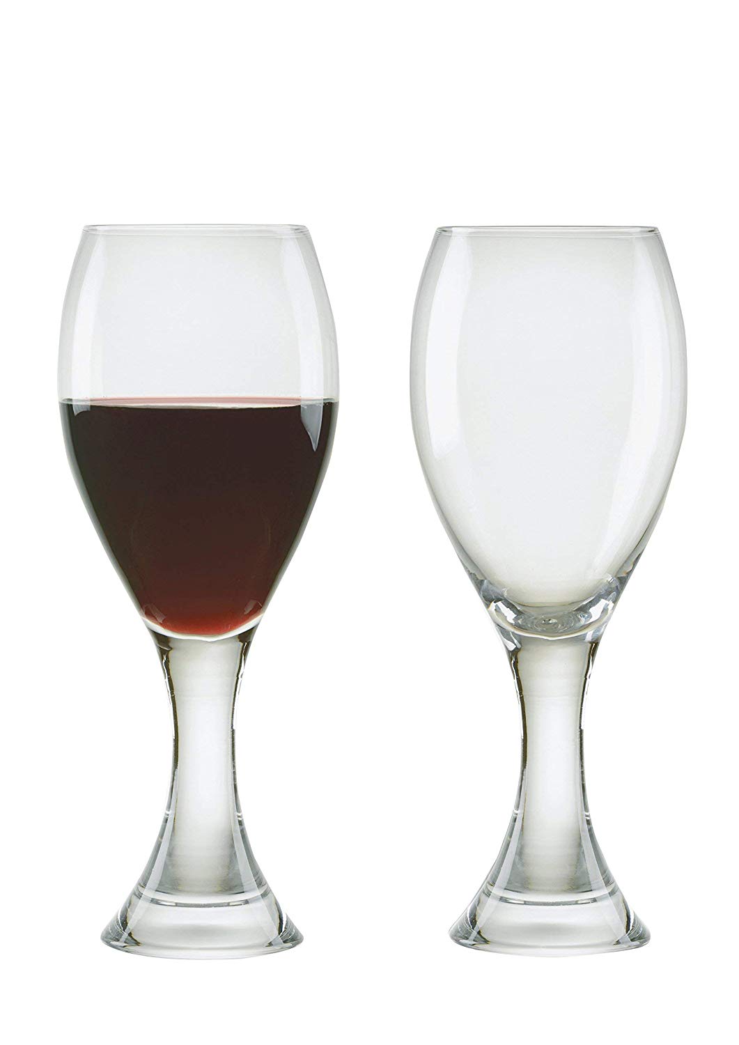 Anton Studio Designs Manhattan Handmade Wine Glasses Perfect for Red Wine White Wine, Water, or Beverages, 450 ml, Clear