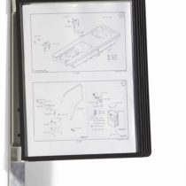 Durable VARIO Magnetic Display Panel Wall Unit | 5 Panels in Black | Ideal for Storing and Displaying A4 Documents