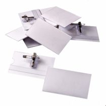 Herlitz 54x90mm Name Badge with Clip (10 Pieces)