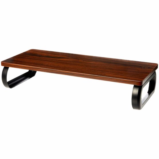 AmazonBasics Wood Monitor Stand, Computer Riser, Walnut ...