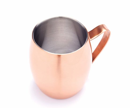 BarCraft Insulated Moscow Mule Mug with Copper Finish, Stainless Steel, 370 ml - Image 2