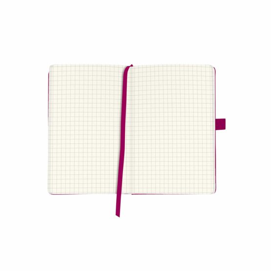 Herlitz A6 Squared My Book Classic Hardcover Notebook with Book Ribbon and Pen Loop - Berry - Image 2