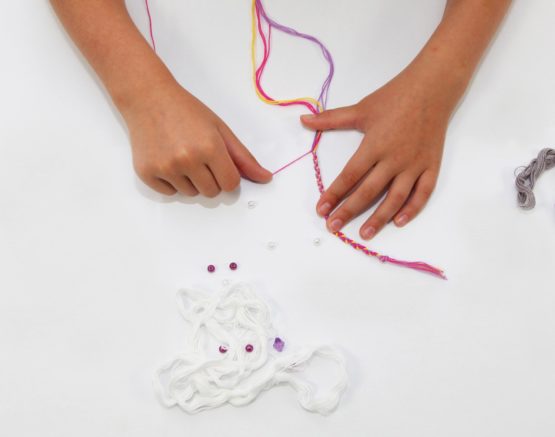 Lena 42689 Craft Friendship 13 Colours and Many Threading Beads, Knotting Children from 6 Years, Jewellery Set with Instructions for braiding Wristbands - Image 3