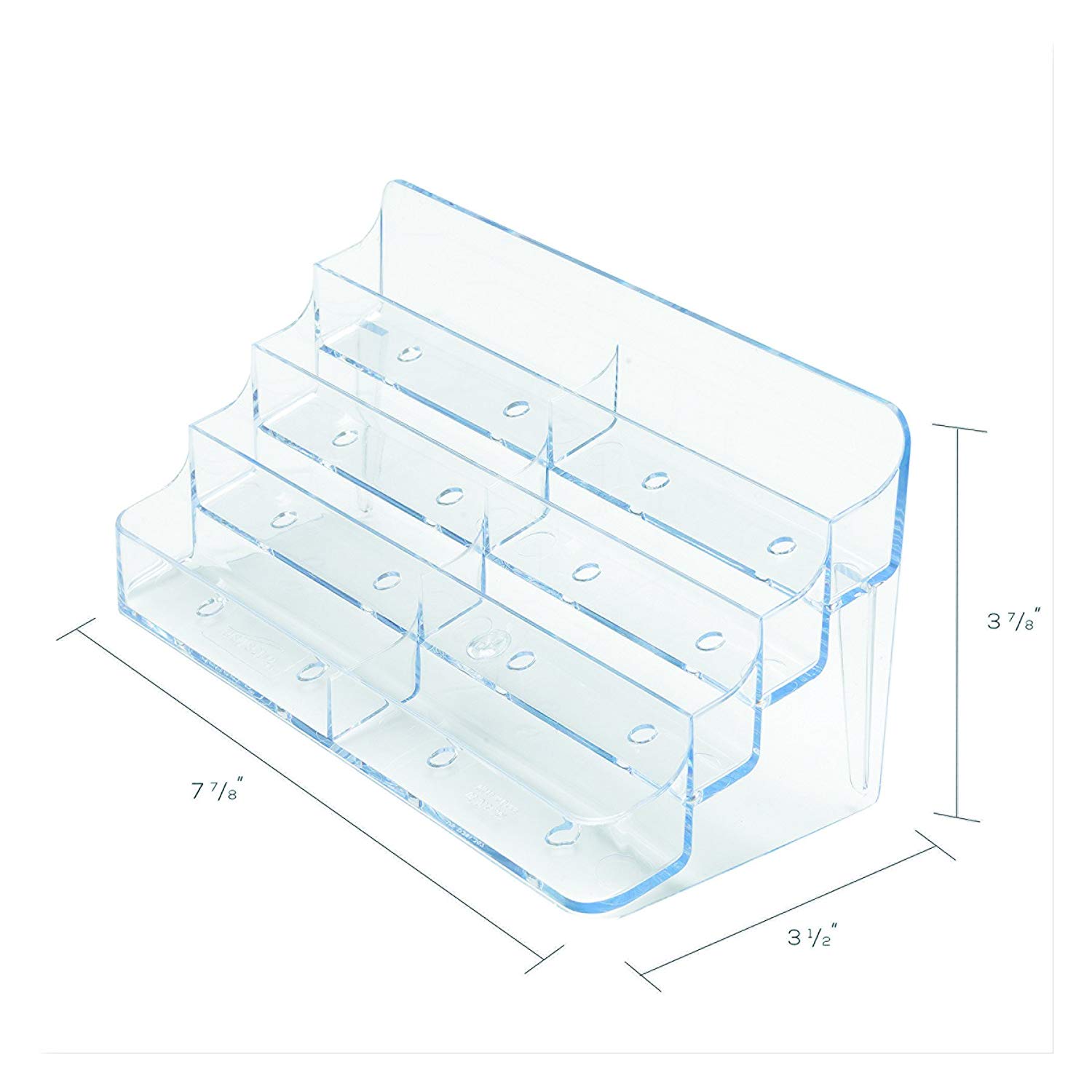 Deflecto Business Card Holder Desktop 8 Pockets Clear Ref 70801, Pack of 1 - Image 2