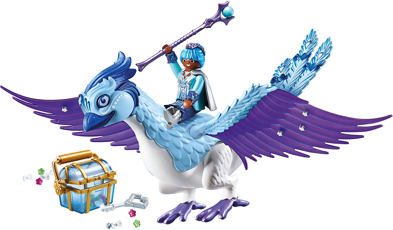 Playmobil 9472 Magic Winter Phoenix with Jewellery Beads, Magical creatures, Toy gems, Playset Suitable for Children Ages 4+ - Image 2