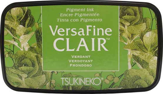 Tsukineko Verdant Versafine Clair Ink Pad, Synthetic Material, Green, 5.6 x 9.7 x 2.3 cm