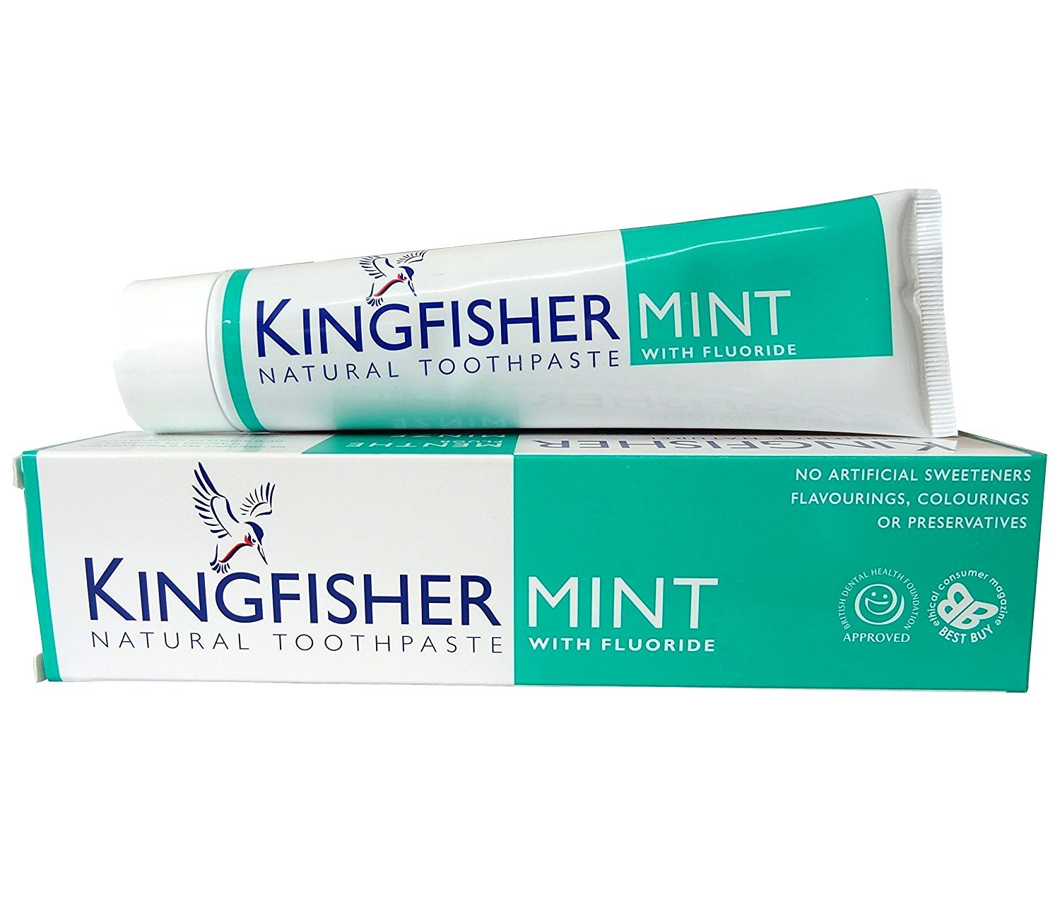 Kingfisher Natural Toothpaste Mint with Fluoride, 100ml