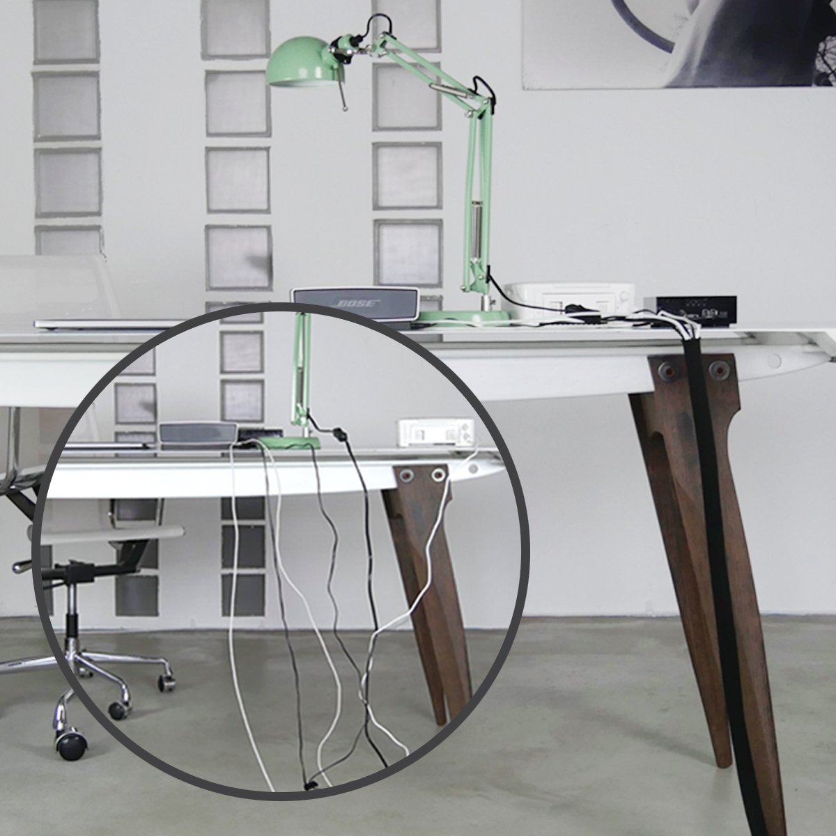 LABEL THE CABLE Flexible & Durable Self-Closing Cable Tidy, Can be Cut, Cable Sleeve for Perfect Cable Management - Image 2