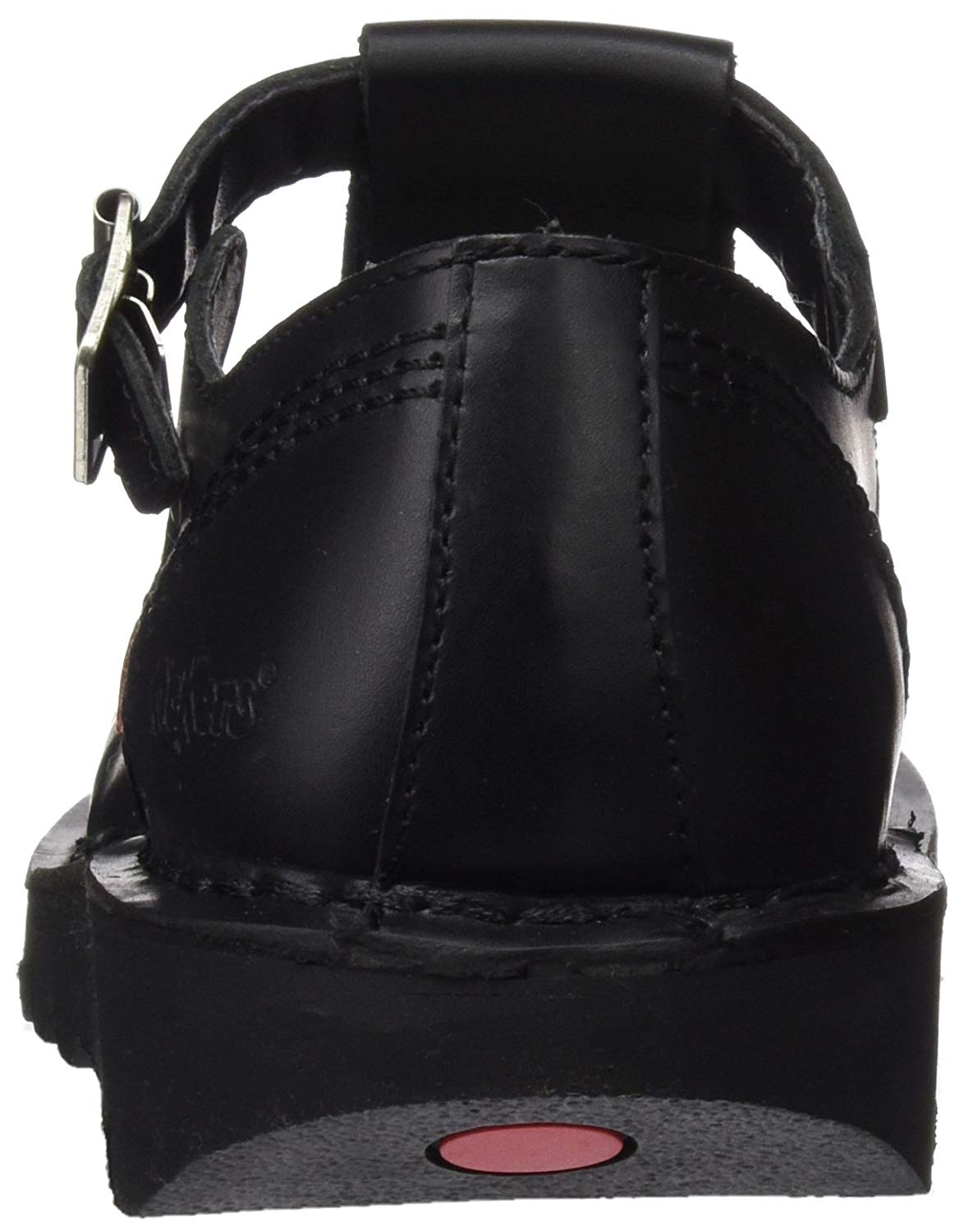 Kickers Women's Kick T Bar Black Leather School Shoes, 8 UK - Image 3
