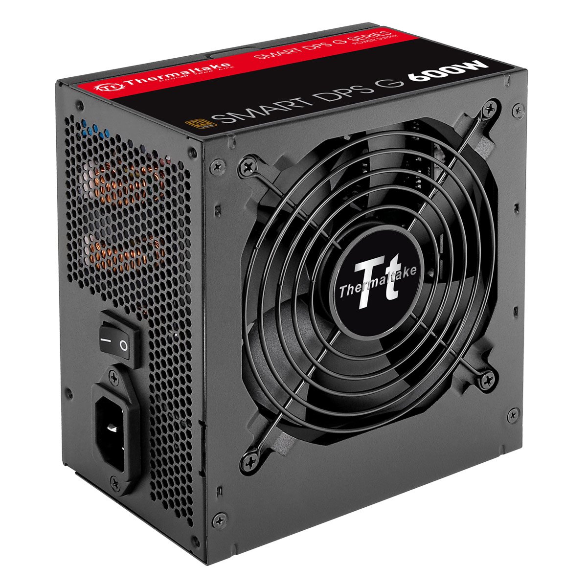 Thermaltake Smart DPS G Digital 600 W EU 80 Plus Bronze Semi Modular Power Supply Unit - Black/Red - Image 2