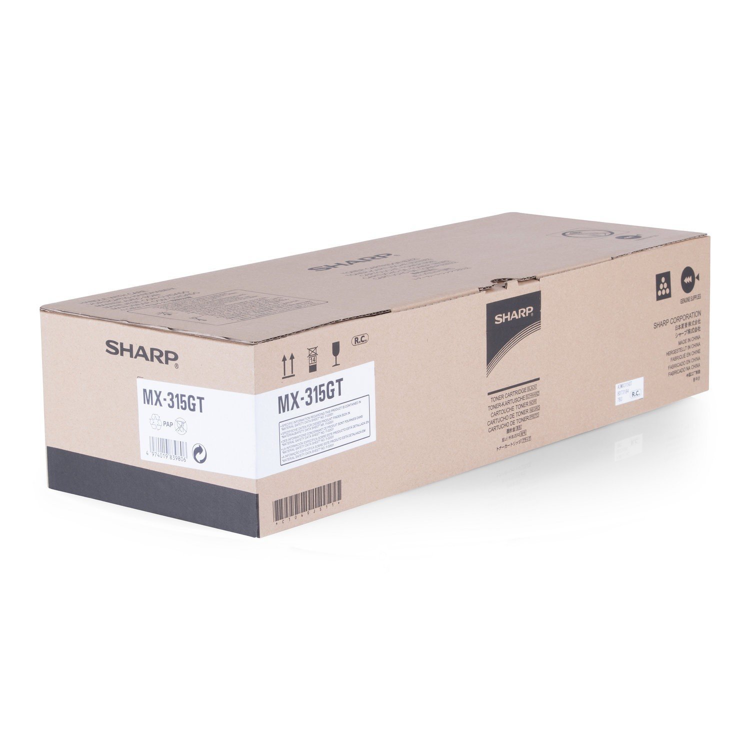 Sharp MX 315gt Toner Cartridge 1 Pack, black