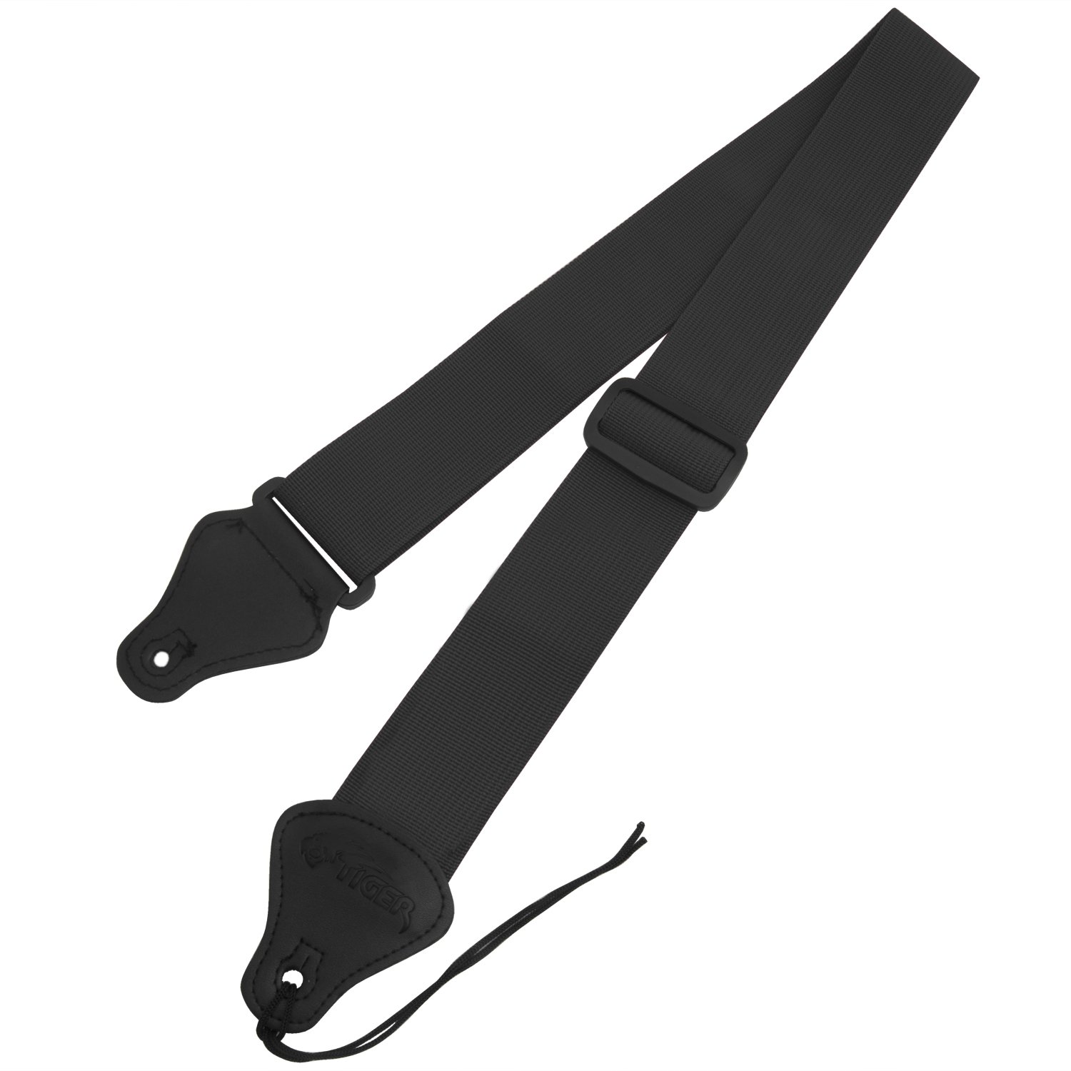 TIGER STP2-BK Nylon Guitar Strap for Acoustic Classical, Electric and Bass Guitars Black - Image 4