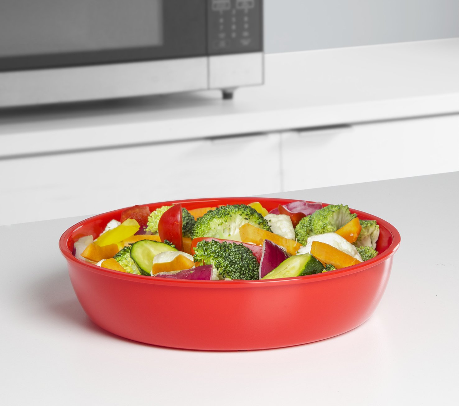 Sistema Round Microwave Container, Red, 1300 ml (1 Count) - Image 4