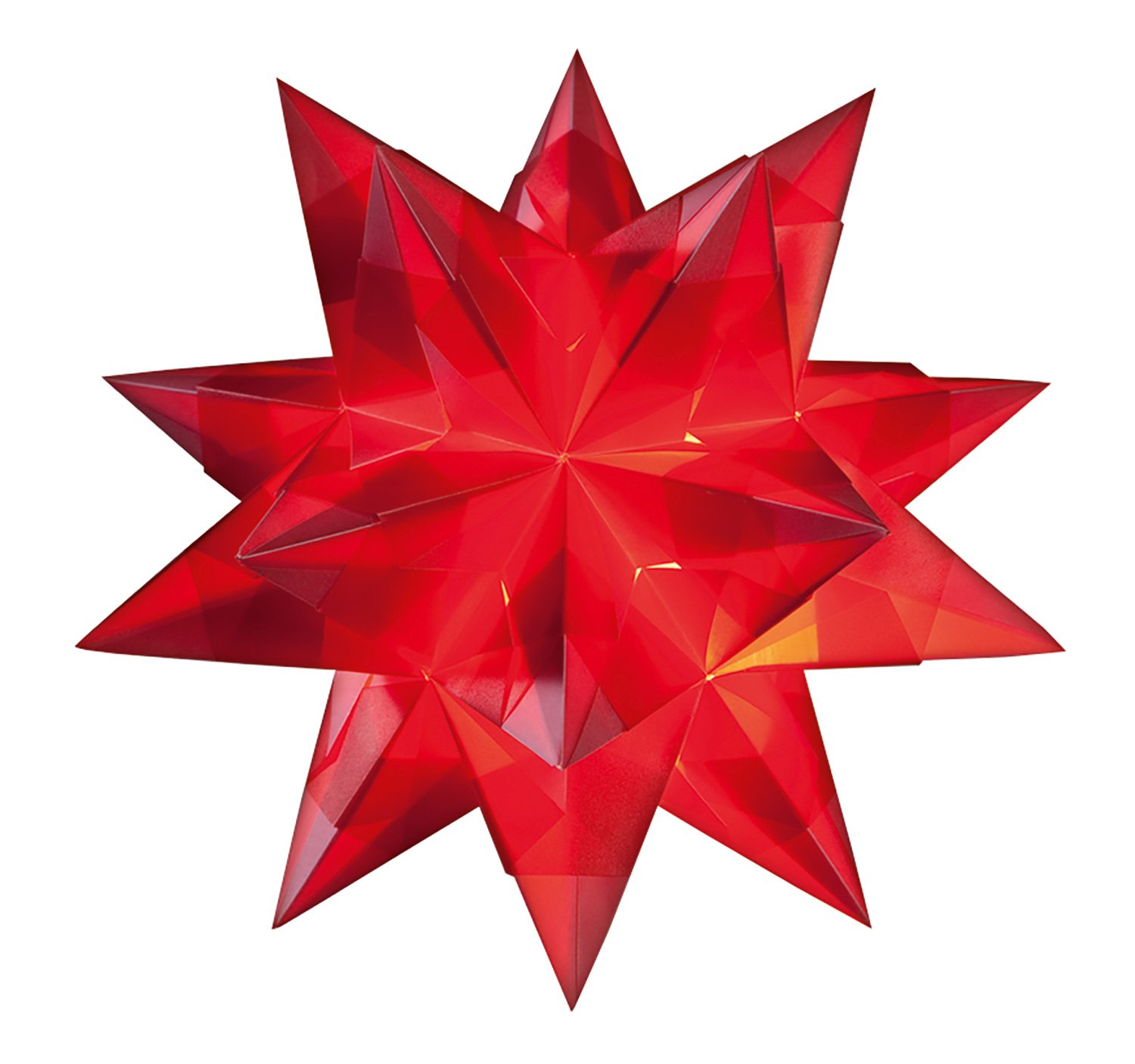 Folia Bringmann Bascetta Star Set Transparent 20 x 20 cm / 30 cm diameter, Red - Image 2