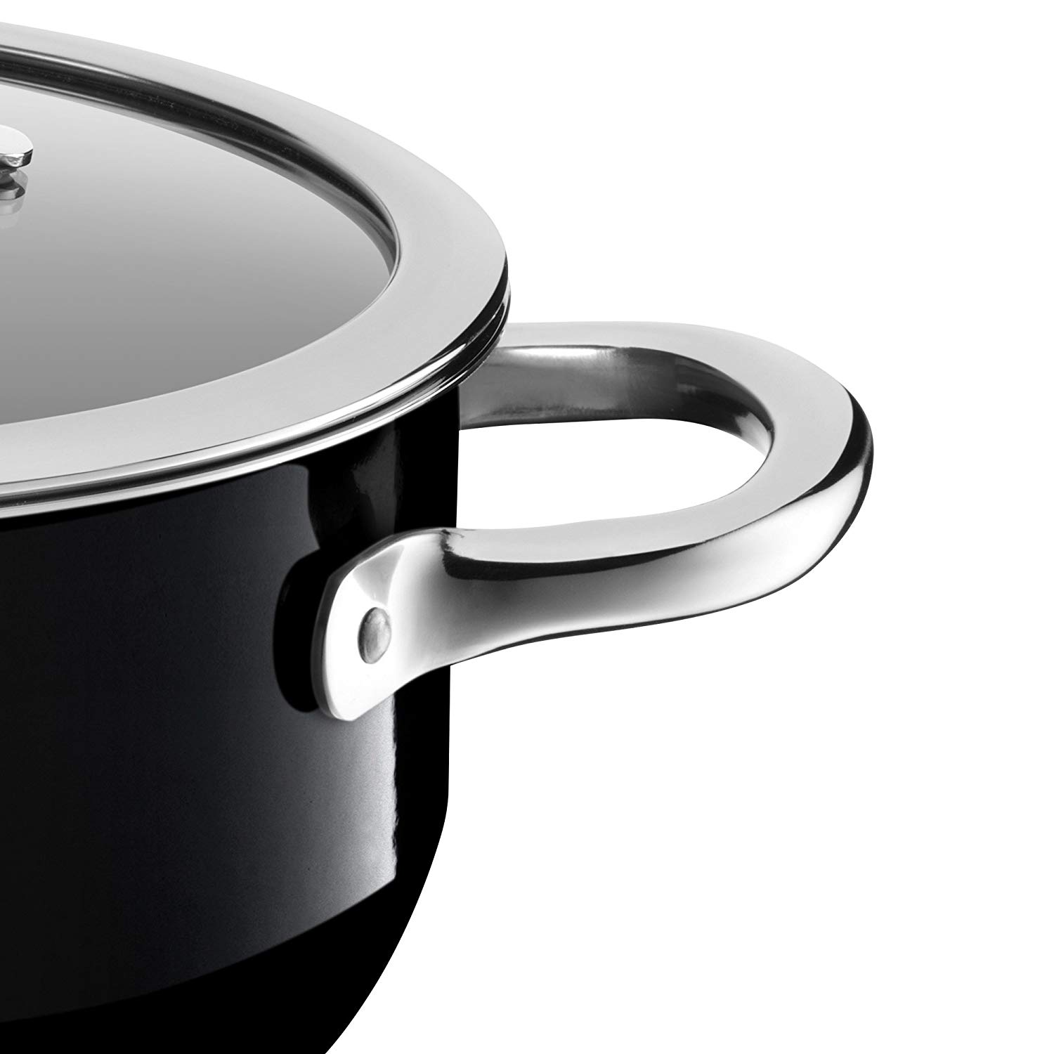 Silit "Passion High Casserole with Lid, Black, 16 cm, 26.5 x 20 x 17 cm - Image 3