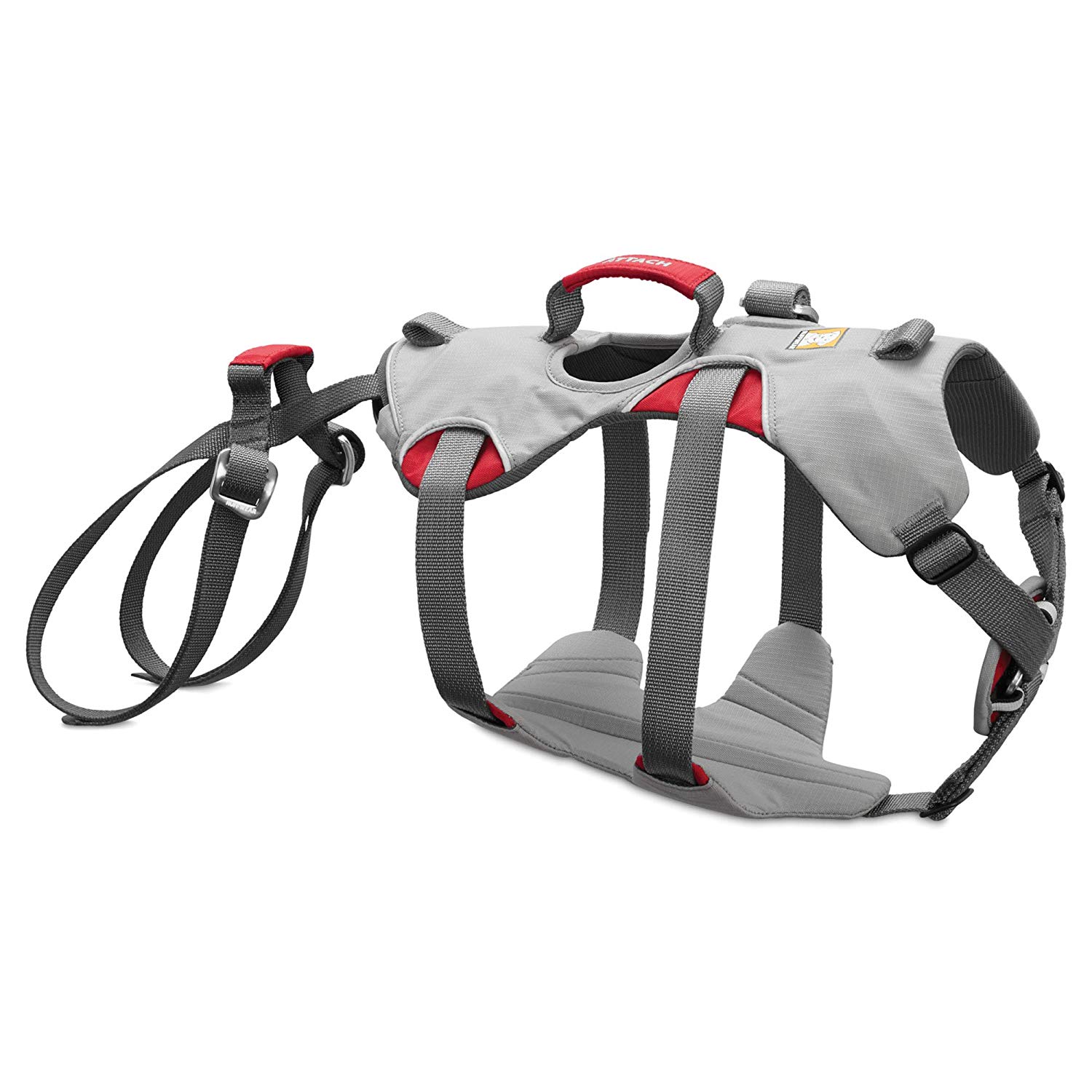 Ruffwear Climbing Harness for Dogs Small Breeds, Adjustable Fit, Size: Small, Cloudburst Grey, Doubleback Harness