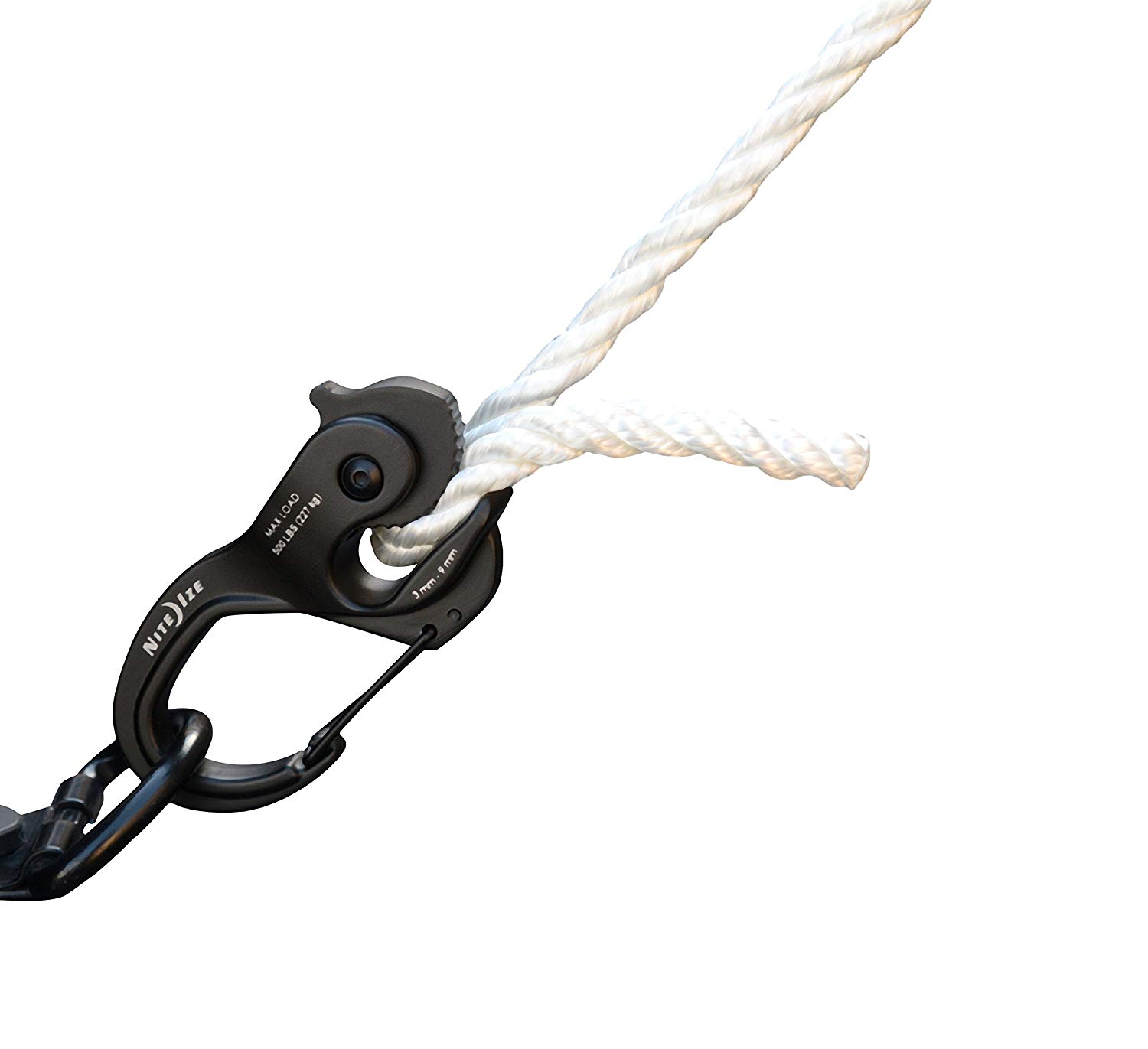 Nite Ize NCJLA-01-R3 Cam Jam XT Aluminum Cord Tightener, Black, Large