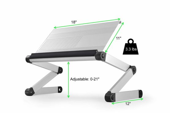 Adjustable Height and Angle Ergonomic Book Holder reading textbook stand for big heavy books studying in bed couch sitting standing at a desk tablet document laptop durable lightweight aluminum,Silver - Image 4
