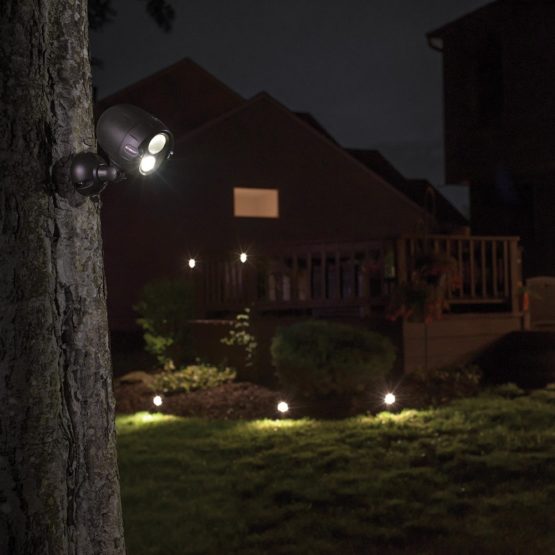 Mr. Beams MBN352 Networked LED Wireless Motion Sensing Spotlight System with NetBright Technology, 200-Lumens, 2-Pack, Brown - Image 4