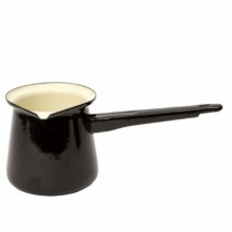 Dexam 17819267 Vintage Turkish Coffee Pot, Enamel, Black, 20.8x10.2x9 cm