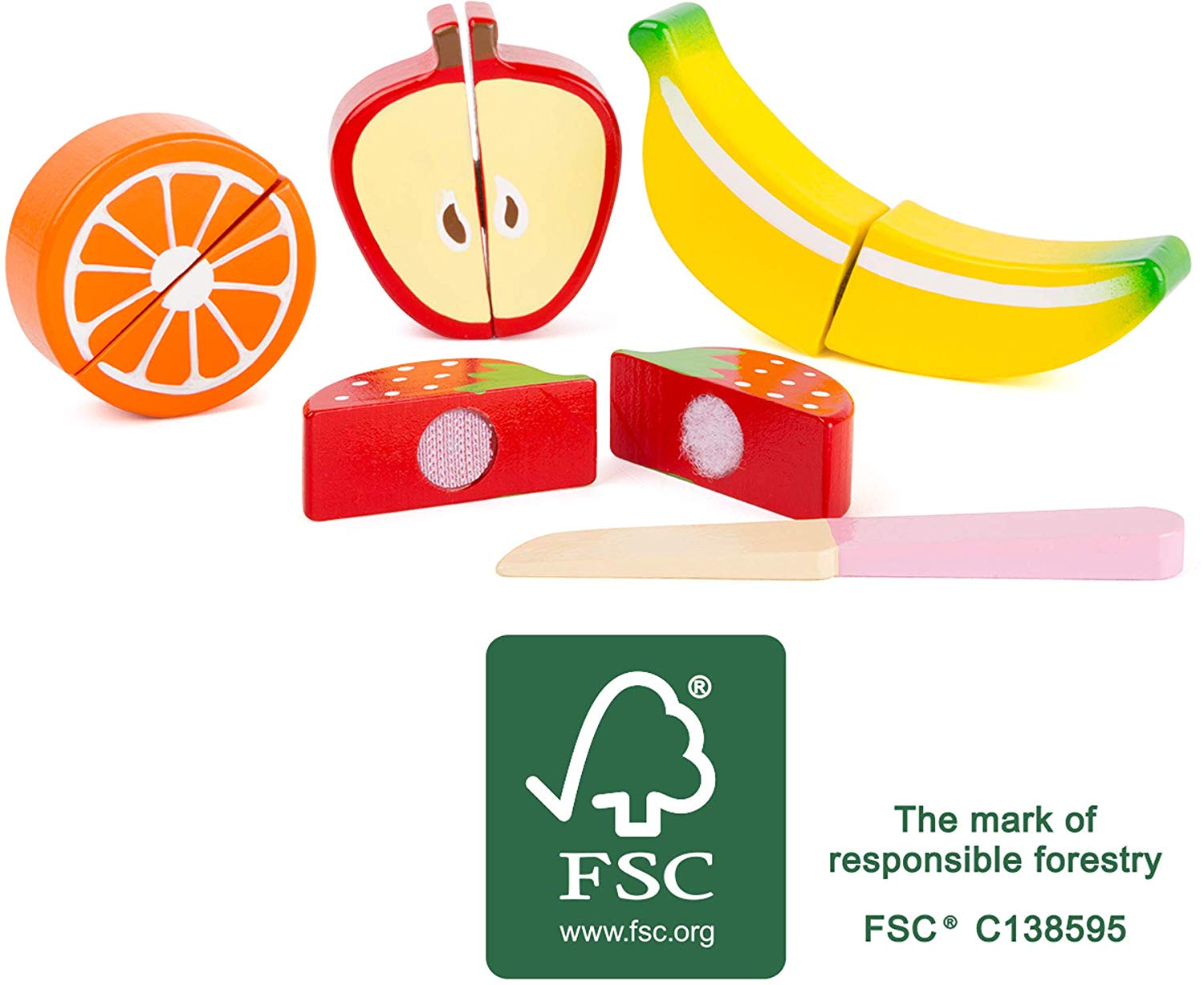 Small Foot 10892 Toy Fruit Set, Orange - Image 3