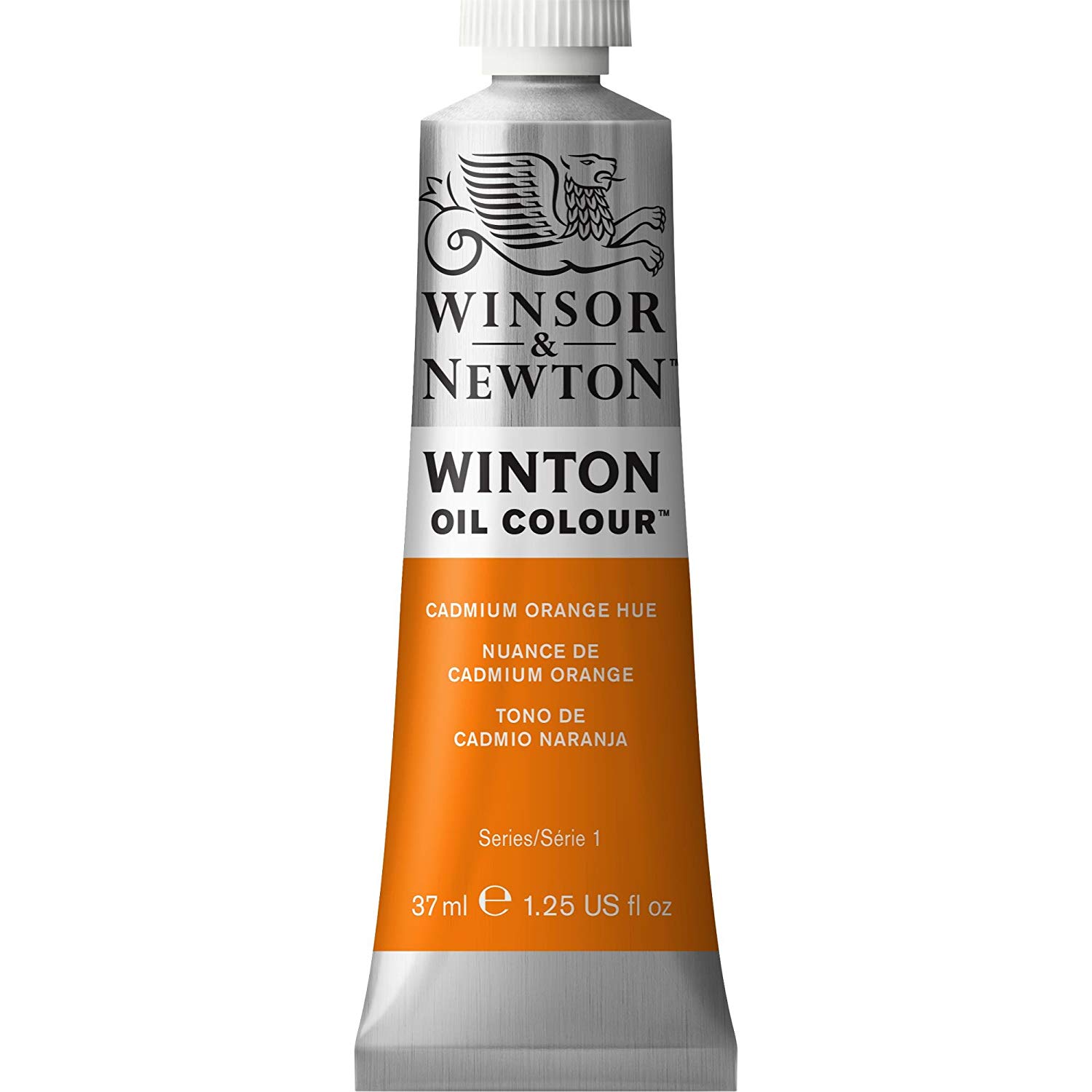 Winsor & Newton Winton Oil Colour Tube, 37 ml - Cadmium Orange Hue,1414090, 37 ml (Pack of 1)