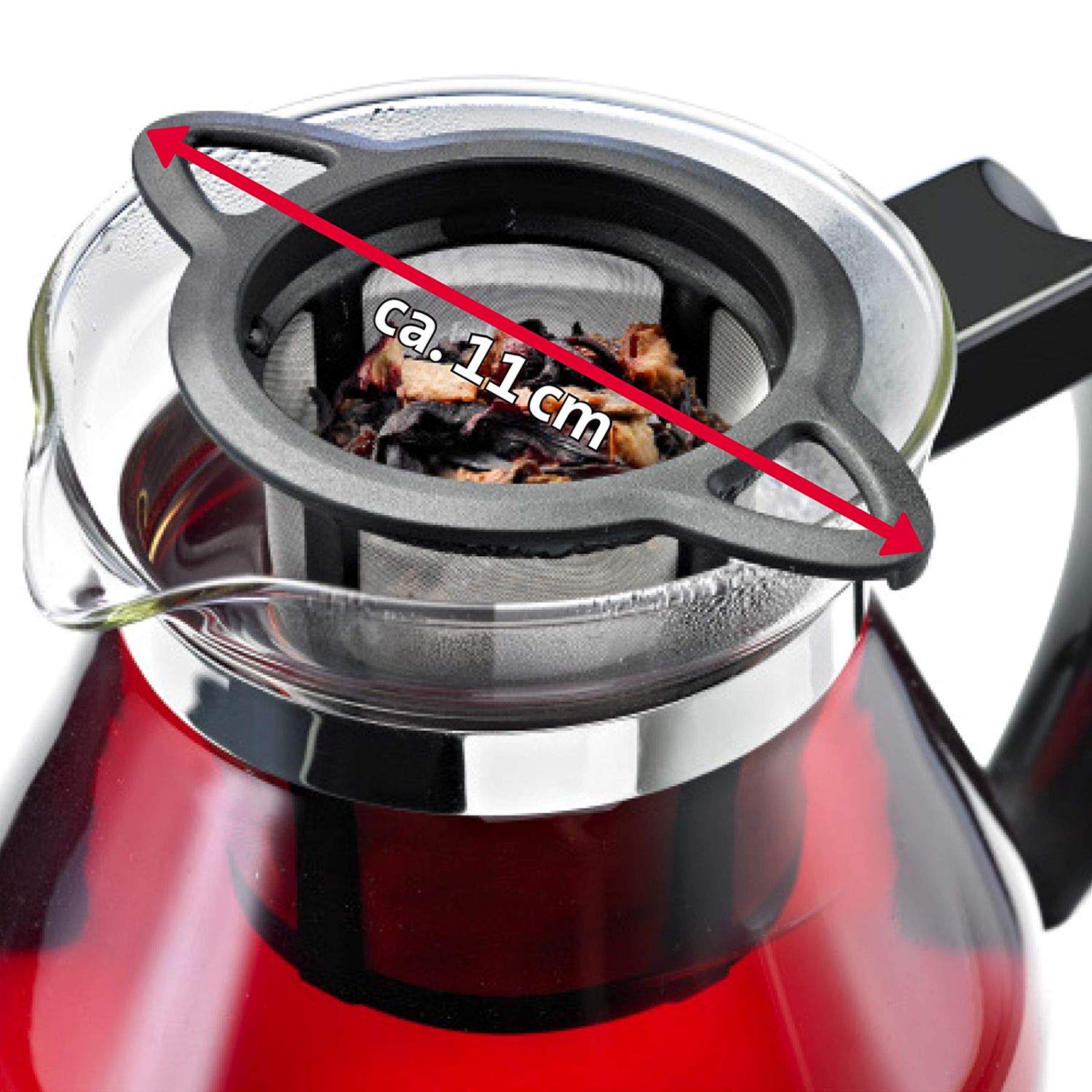 Westmark Permanent Tea Filter, With Lid/Drip Tray, Teatime, Plastic And Stainless Steal, 11 X 7.2 cm, 15752260 - Image 3