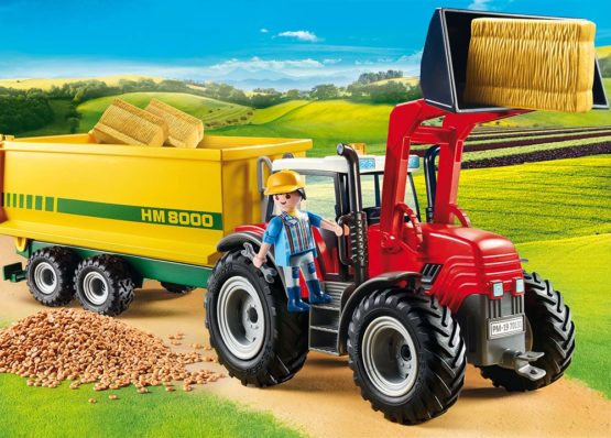 Playmobil 70131 Country Farm Tractor with Feed Trailer - Image 2