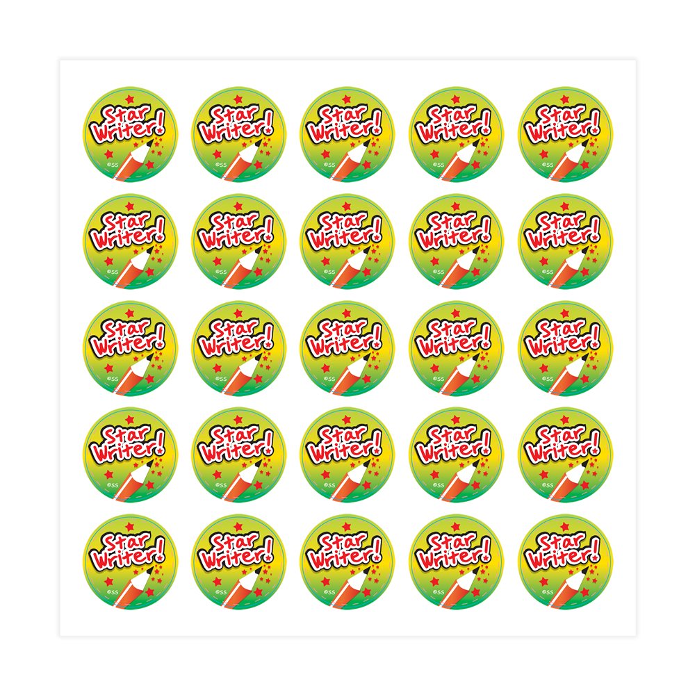 SuperStickers Star Writer Sticker (Pack of 125 x 28mm Stickers),DMS10866, Gold - Image 2