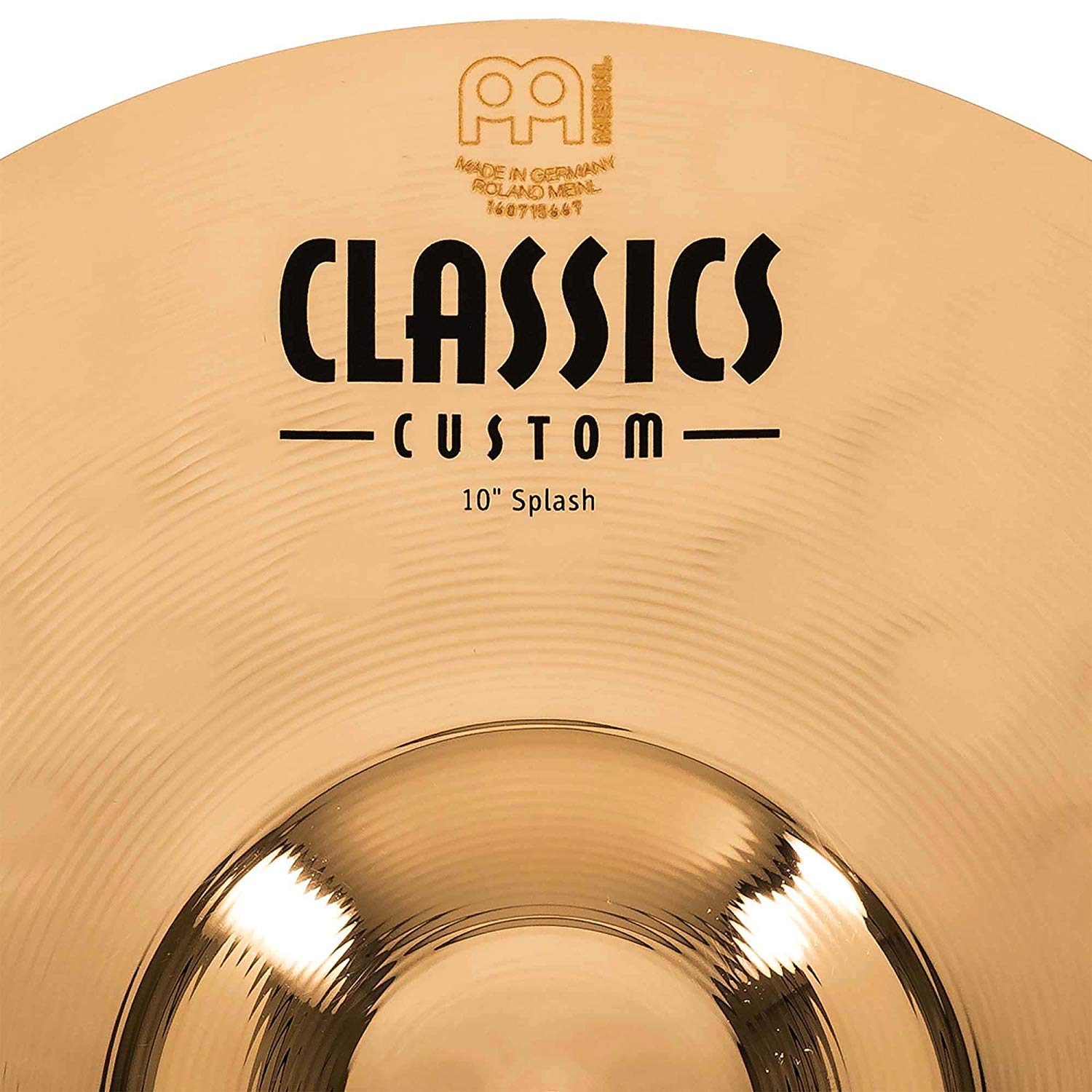 Meinl Cymbals Classics Custom Brilliant Splash Cymbal 10 inch (Video) for Drum Set (25,40cm) B12 Bronze, Brilliant Finish - Image 4