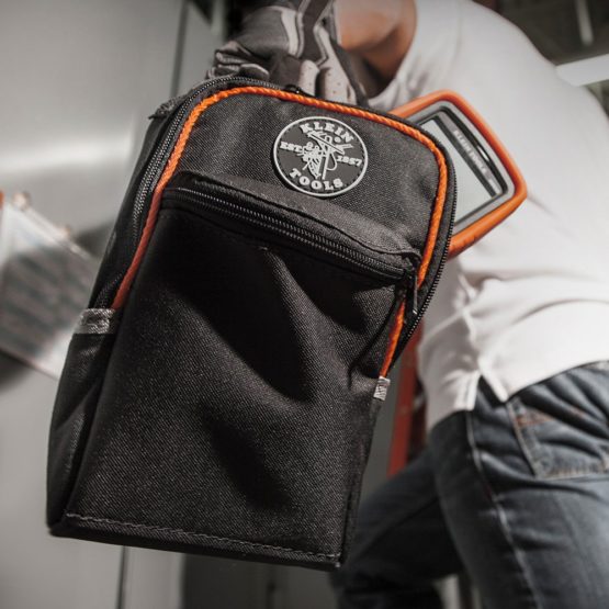 KLEIN TOOLS Unisex's Tradesman Pro Carrying Case Medium 69407, Black/Orange, One Size - Image 2