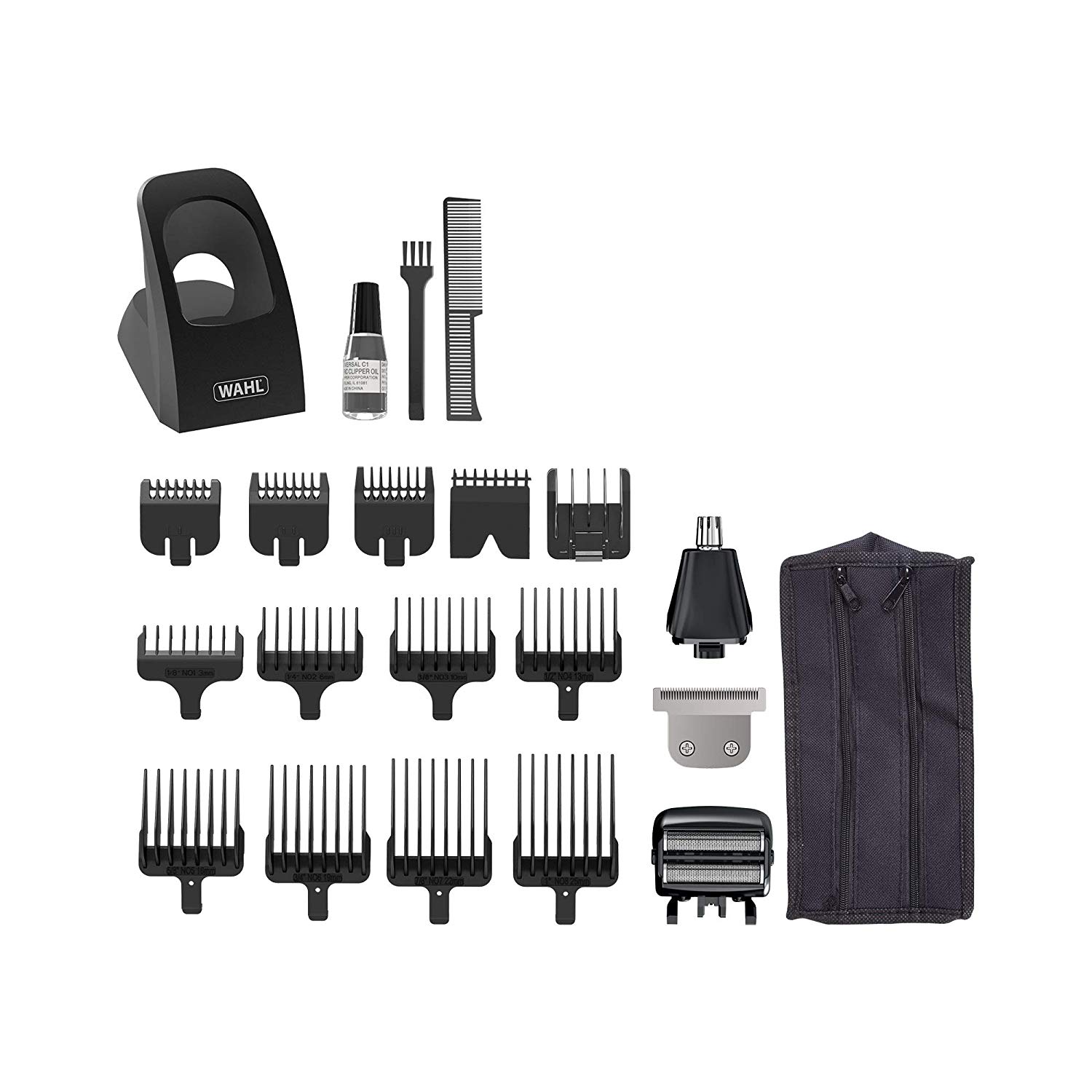 Wahl Men Beard Total Groom 8-in-1 Hair Trimmers For Men, Black – Bigamart