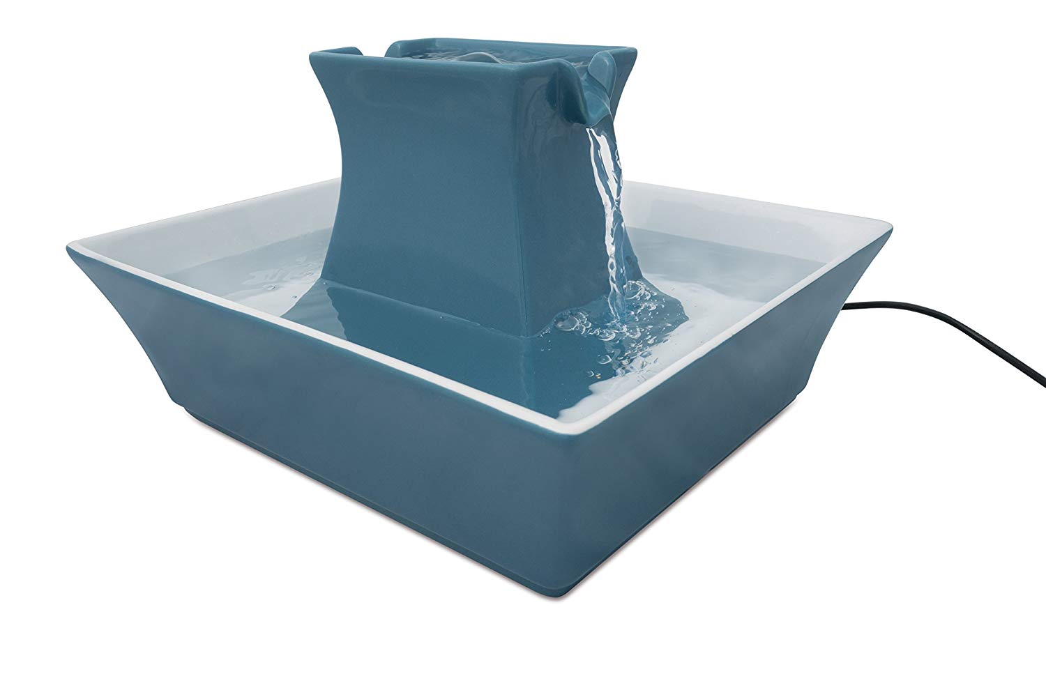 PetSafe Drinkwell Pagoda Fountain, Hygienic Ceramic Continuous Flowing Fountain - Image 2