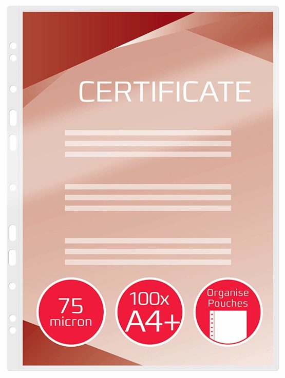 GBC A4+ 2x75 Micron Organise Gloss Laminating Pouches, Pack of 100, 41664E - Image 3