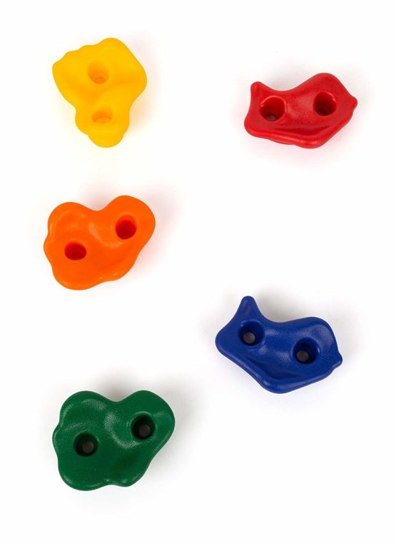 Small Foot 10880 Rocks Made of Robust, Weather-Resistant Material for Your own Climbing Wall, incl. mountings, Resilient up to 80 kg, Suitable for Children from 3 Years and up